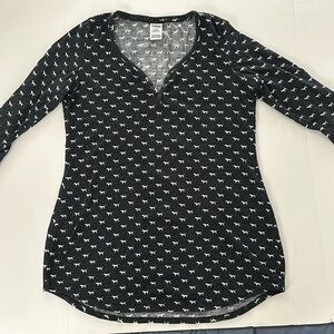 Victoria Secret Pink Women’s Long Sleeve Night Gown / Night Shirt  - Medium